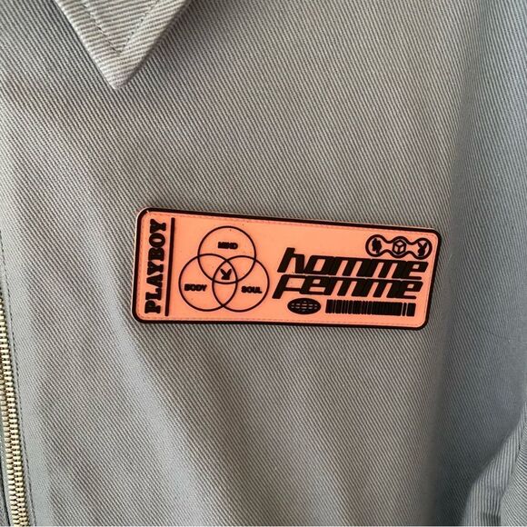 Homme Femme x Playboy Fantasy Jacket Blue men’s graphic NWT Sz M $295 - Picture 6 of 11